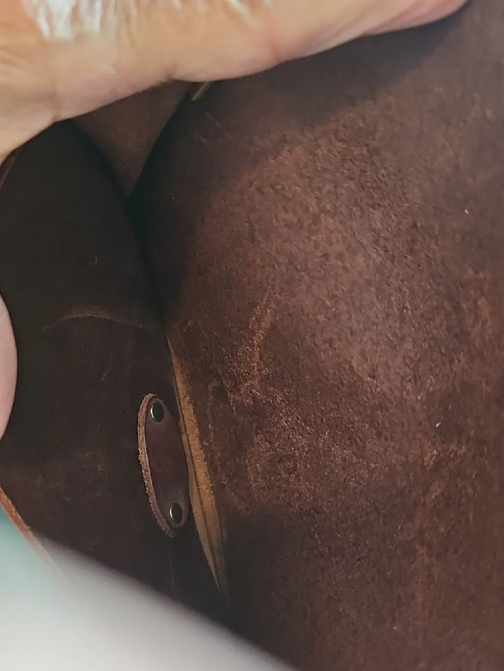 Holtz Leather Co‎ Brown Leather Wristlet Clutch Womens Size OS Handcrafted USA